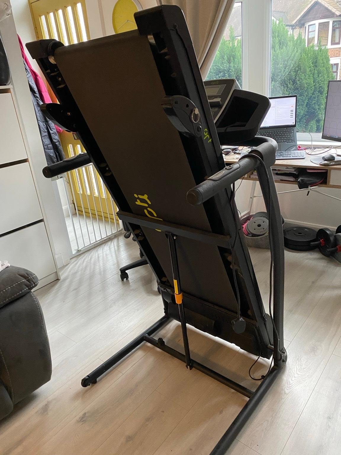 2024/12/1000137871.jpg Opti Motorised Folding Treadmill: 10 Programs, 3 Incline Levels, Unlimited Potential