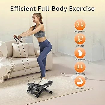 2025/02/1000372878.jpg Mini Stair Stepper with Resistance Bands – Low-Impact Cardio & Strength Training, Perfect for Small Spaces