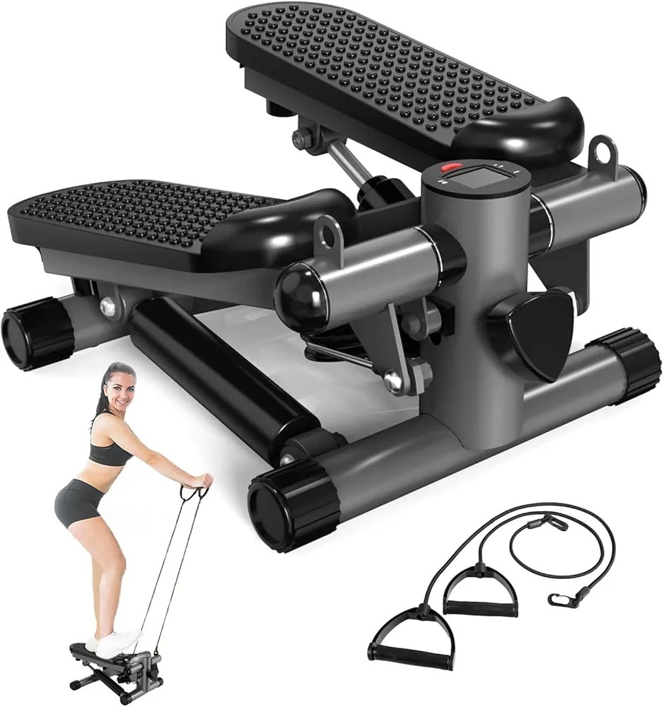 2025/02/1000372879.jpg Mini Stair Stepper with Resistance Bands – Low-Impact Cardio & Strength Training, Perfect for Small Spaces