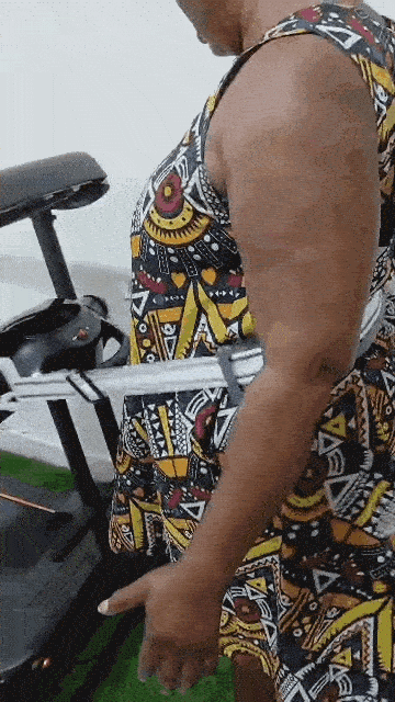 Integrated massage belt in use