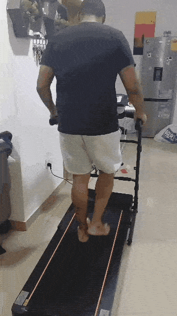 Person running on the treadmill