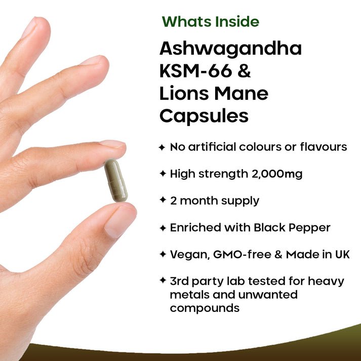 2025/03/1000398963.jpg Ashwagandha & Lion’s Mane 2000mg – Stress Relief & Cognitive Support Capsules