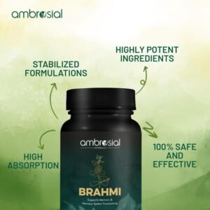 Brahmi 500mg Capsules | Mental Sharpness & Cognitive Support | Vegan 🧠✨