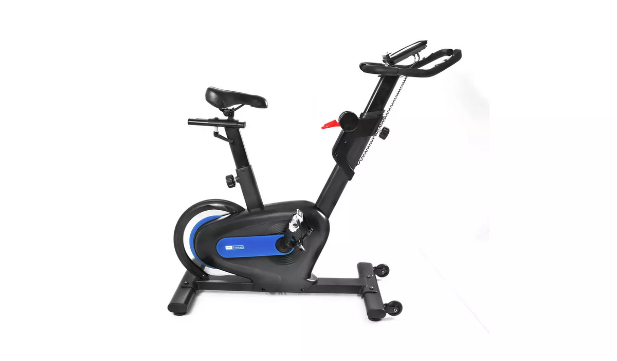 Pro Fitness Aerobic Exercise Bike | Magnetic Resistance | 8 Tension Levels | LCD Monitor & Pulse Sensors