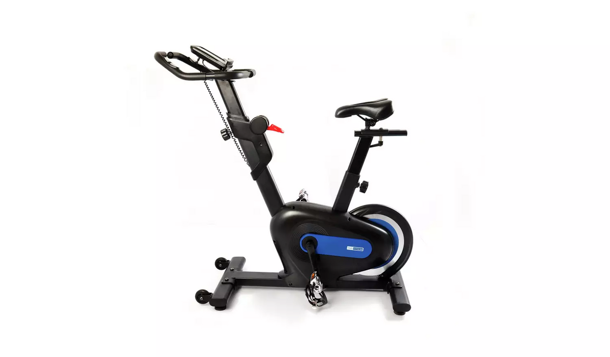 2025/04/1000238549.png Pro Fitness Aerobic Exercise Bike | Magnetic Resistance | 8 Tension Levels | LCD Monitor & Pulse Sensors