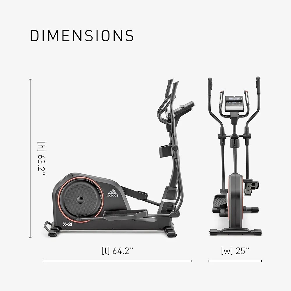 adidas X-21 Cross Trainer | 24 Resistance Levels | LCD Display | Kinomap Compatible