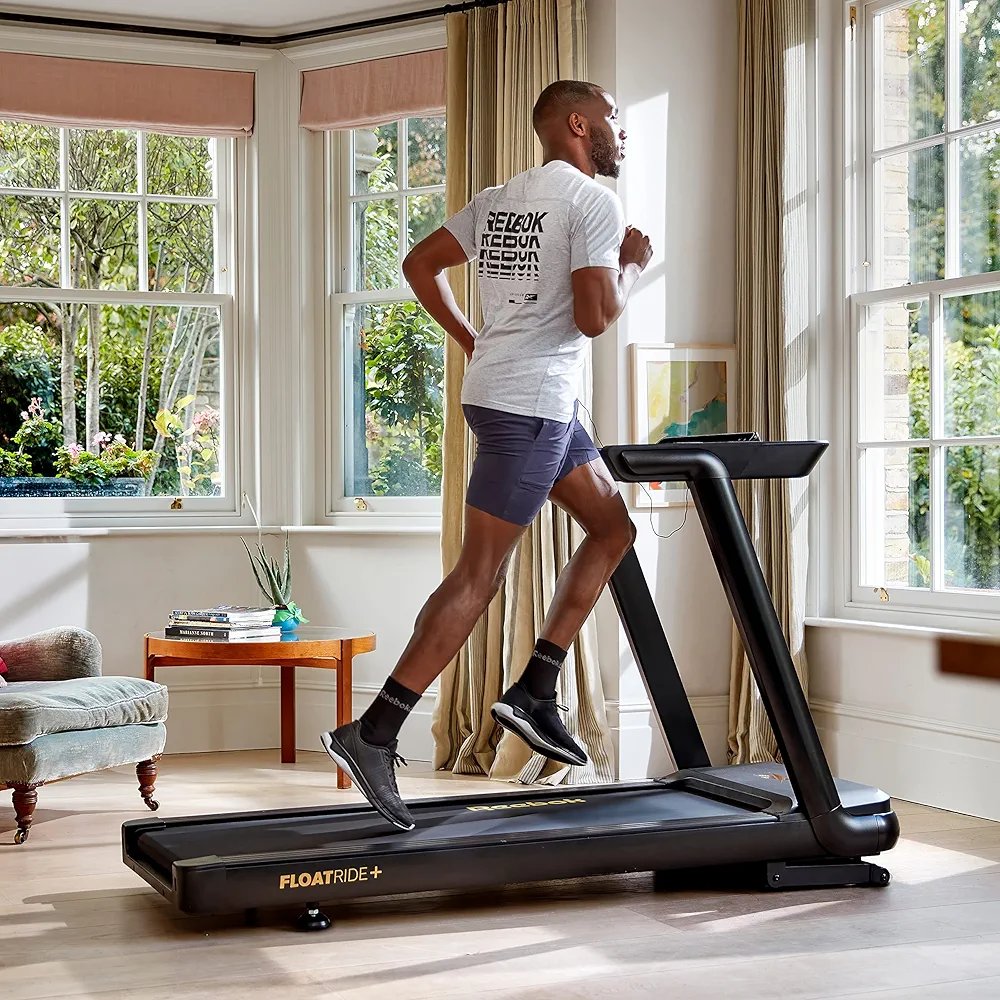 2025/04/1000241753.jpg Reebok FR20z Floatride+ Treadmill | 24 Programmes | Bluetooth | Compact & Powerful