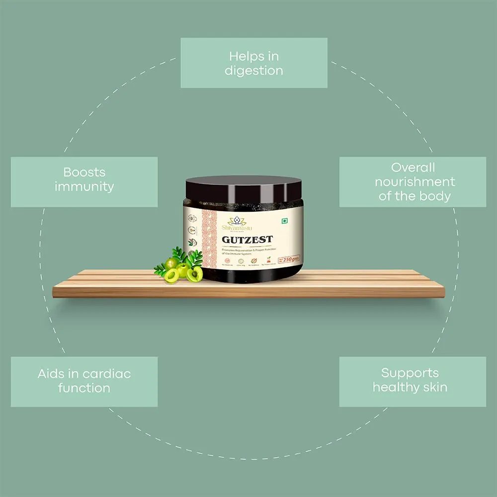 2025/04/1000245092.jpg GUTZEST Ayurvedic Jam – 52 Herbs for Immunity, Energy & Digestion | No Preservatives | 250g