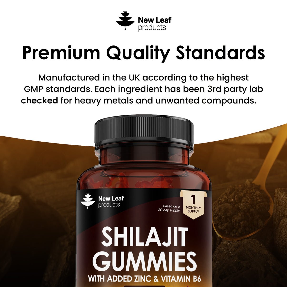2025/06/1000382919.jpg New Leaf Shilajit Gummies with Zinc & Vitamin B6 | 3000 mg Shilajit • Vegan • 60 Berry-Flavour Gummies