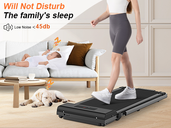 PrimeSport WalkSmart Walking Pad – Ultra Slim, Portable Under Desk Treadmill for Home & Office, No Installation Needed