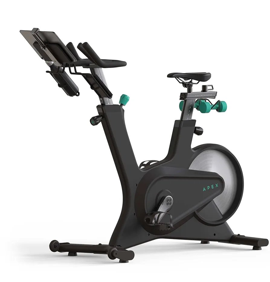 2025/07/61XZjp0zt2BL._UF8942C1000_QL80_FMwebp_.jpg Apex Rides Smart Bike – App-Connected Indoor Cycling with Real-Time Metrics, Resistance Control & Dumbbell Holder – Home Gym Ready