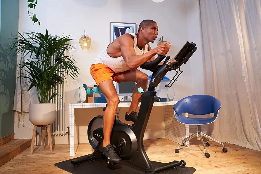 2025/07/81ux-YiX5yL._UF8942C1000_QL80_FMwebp_.jpg Apex Rides Smart Bike – App-Connected Indoor Cycling with Real-Time Metrics, Resistance Control & Dumbbell Holder – Home Gym Ready