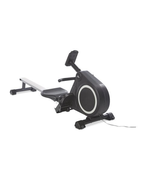 Crane Rowing Machine | Magnetic Resistance, LCD Display & Tablet Holder | Smooth Foldable Rower