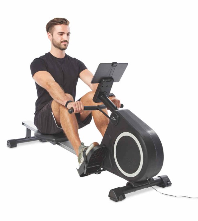 2025/07/image-132.jpg Crane Rowing Machine | Magnetic Resistance, LCD Display & Tablet Holder | Smooth Foldable Rower