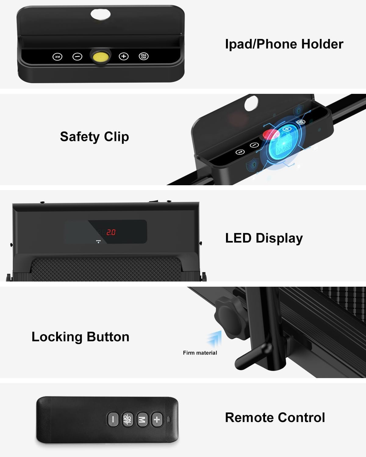 2026/01/1000918629.jpg Portable Walking Pad Treadmill | Under Desk Design | Quiet & Compact for Home & Office Fitness
