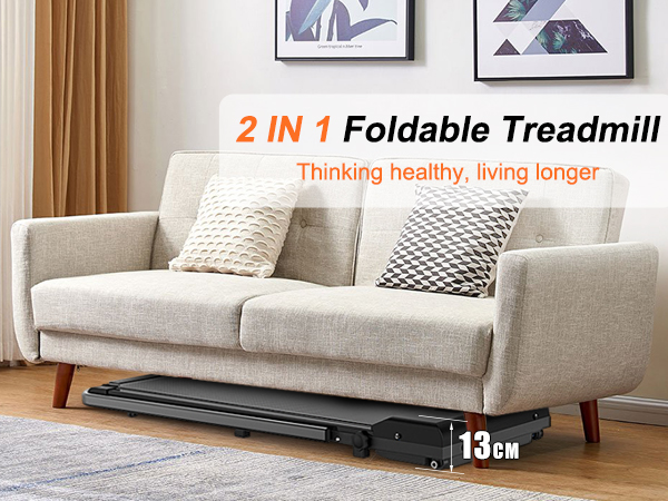 2026/01/1000918679.png Portable Walking Pad Treadmill | Under Desk Design | Quiet & Compact for Home & Office Fitness