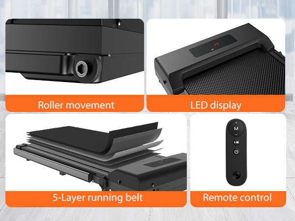2026/01/1000918684.png Portable Walking Pad Treadmill | Under Desk Design | Quiet & Compact for Home & Office Fitness