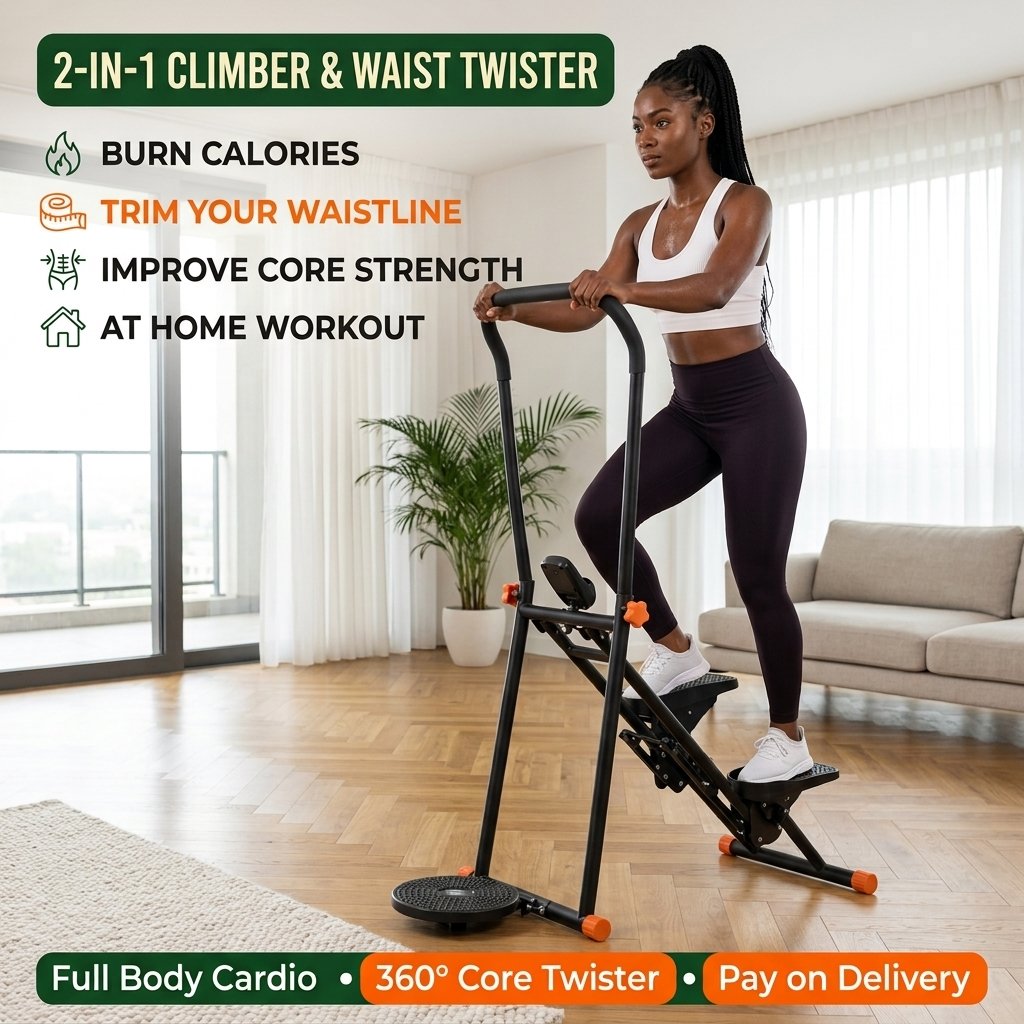 Burn calories and strengthen your muscles in 20 minutes without going to the gym. PrimeSport Vertical Climber and Stepper Machine: Full Body Cardio at Home