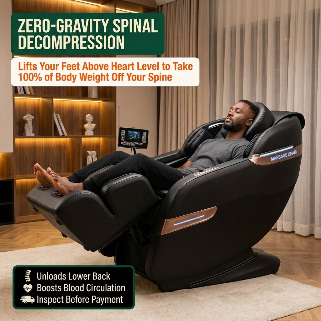 Full Body Heated Shiatsu Massage Chair: Daily Pain Relief at Home